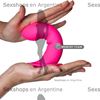 Dildo rosa con sopapa flexible